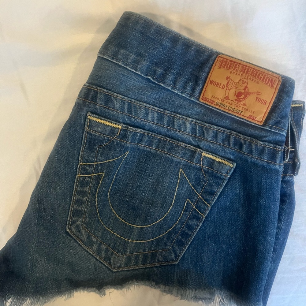 True Religion Bobby Cut-Off Shorts